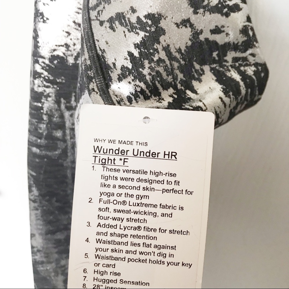 RARE LULULEMON Wunder Under HR Tight *F 12 14 NWT - Picture 6 of 6